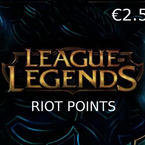 League of Legends 2.5 EUR Prepaid RP Card EU