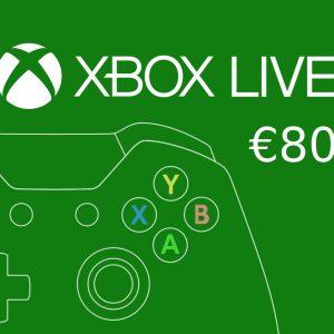XBOX Live €80 Prepaid Card EU